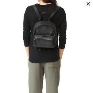 NEW Madewell Mini Black Leather Lorimer Backpack